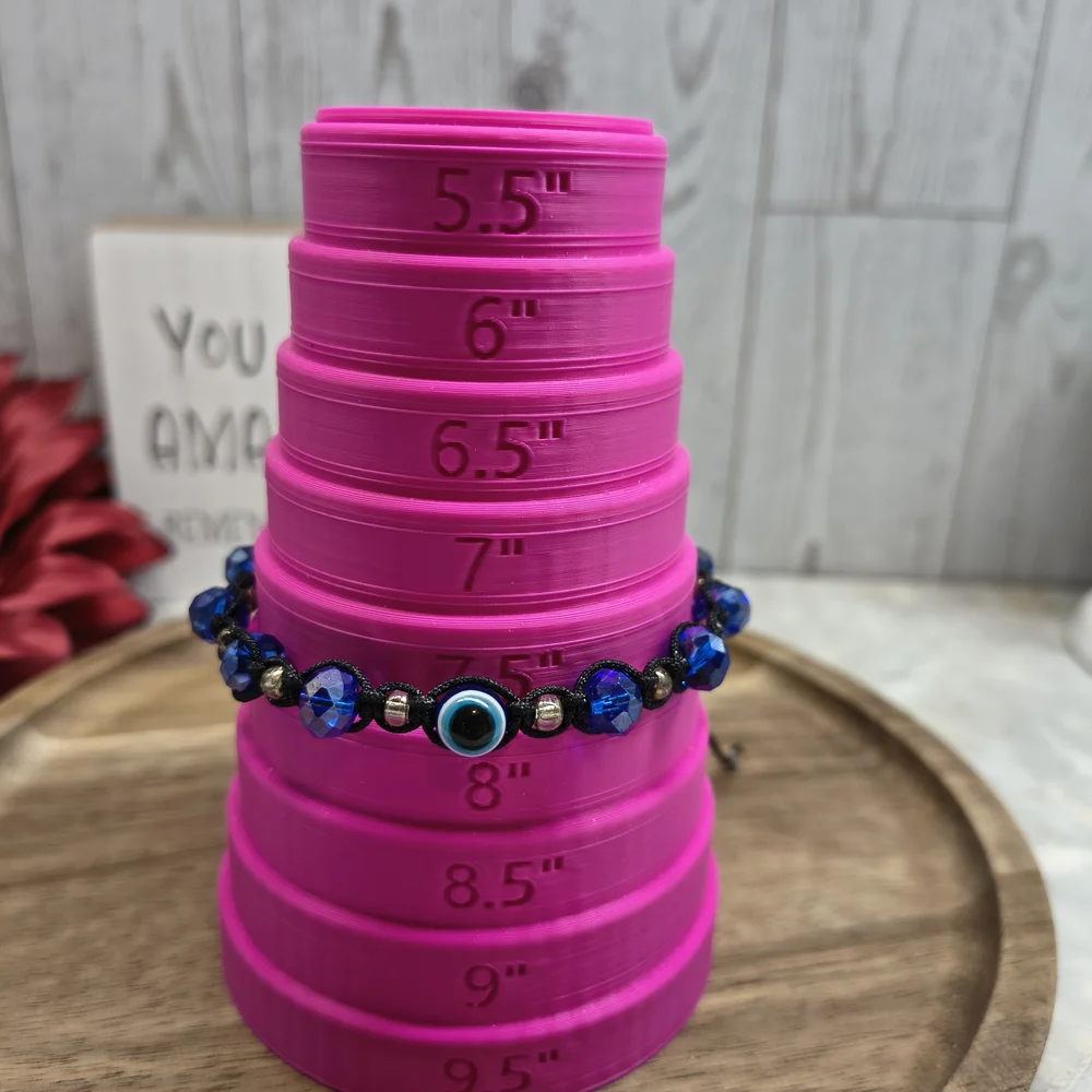 Blue Evil Eye Beaded Bracelet - Picture 4 of 5